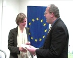 Besedy se zúčastnila také slečna Katharina von Schnurbein, manažerka komunikační strategie Delegace evropské komise.